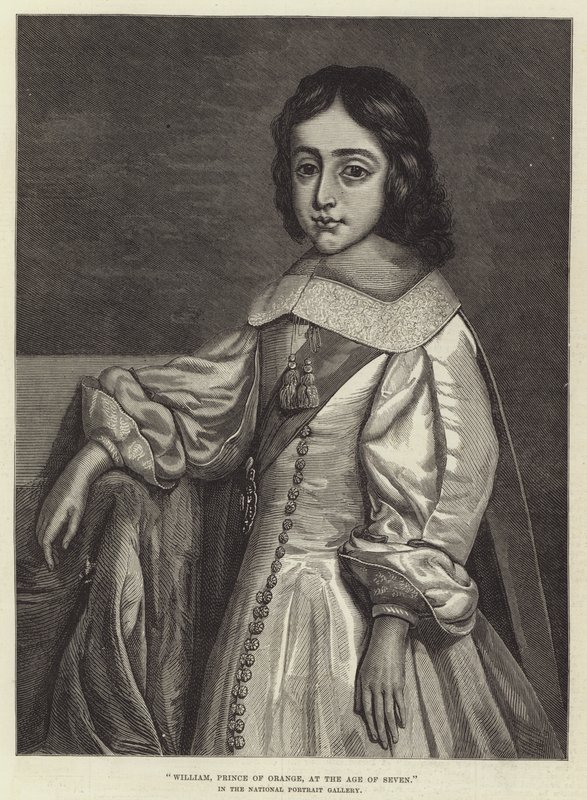 William, Prince of Orange, vid sju års ålder, i National Portrait Gallery av Cornelius Janssen van Ceulen