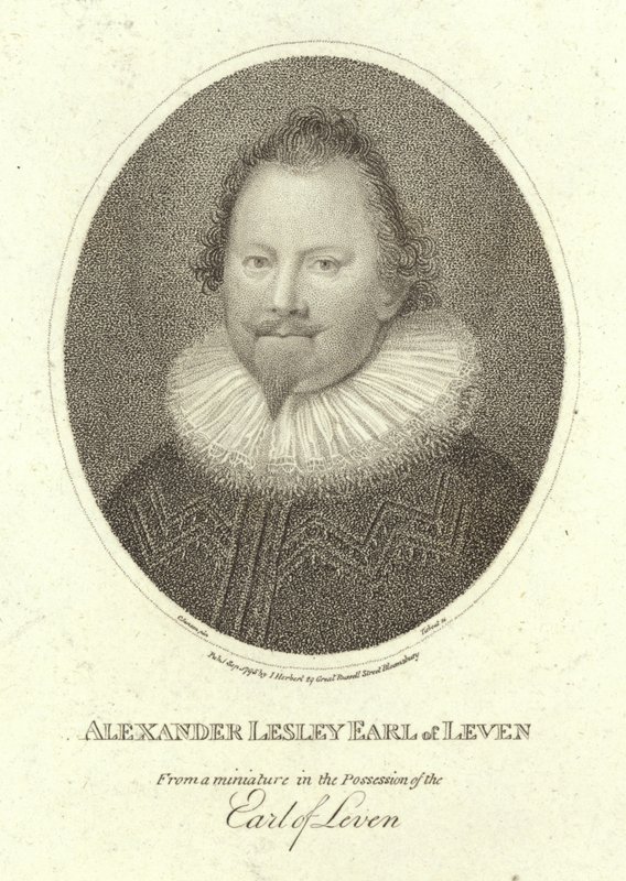 Porträtt av Alexander Leslie, greve av Leven av Cornelius Janssen van Ceulen