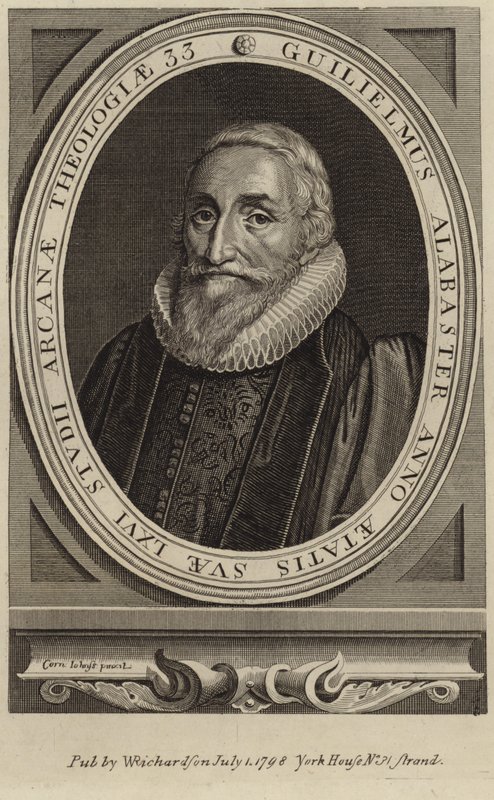 Porträtt av William Alabaster av Cornelius Janssen van Ceulen