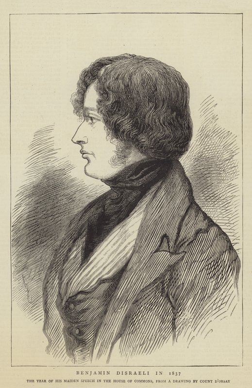 Benjamin Disraeli 1837 av Count Alfred D
