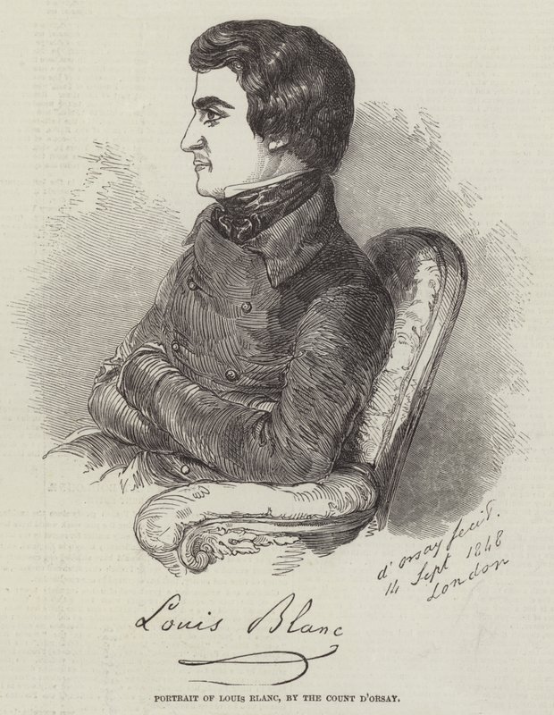 Porträtt av Louis Blanc av Count Alfred D