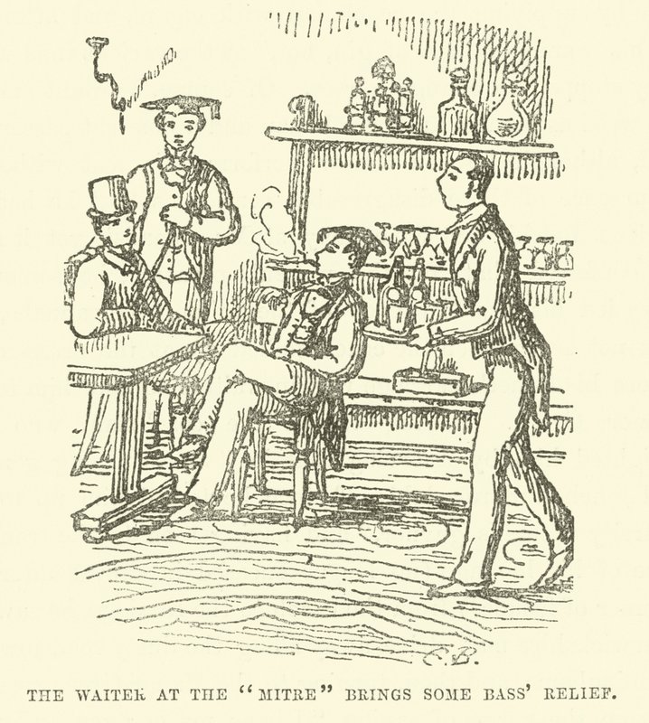 Illustration för Little Mr Bouncer och hans vän Verdant Green av Cuthbert Bradley