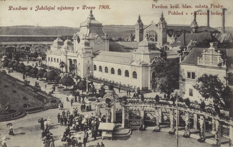 Jubileumsutställning, Prag, 1908 av Czech Photographer