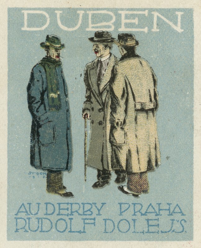 april. Au Derby Rudolf Dole mode, Prag av Czech School