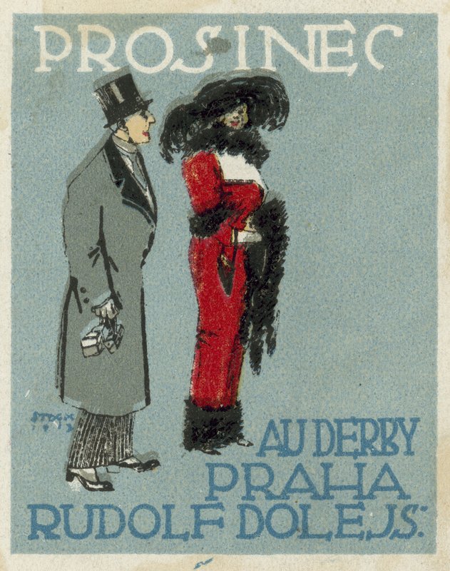 december. Au Derby Rudolf Dole mode, Prag av Czech School