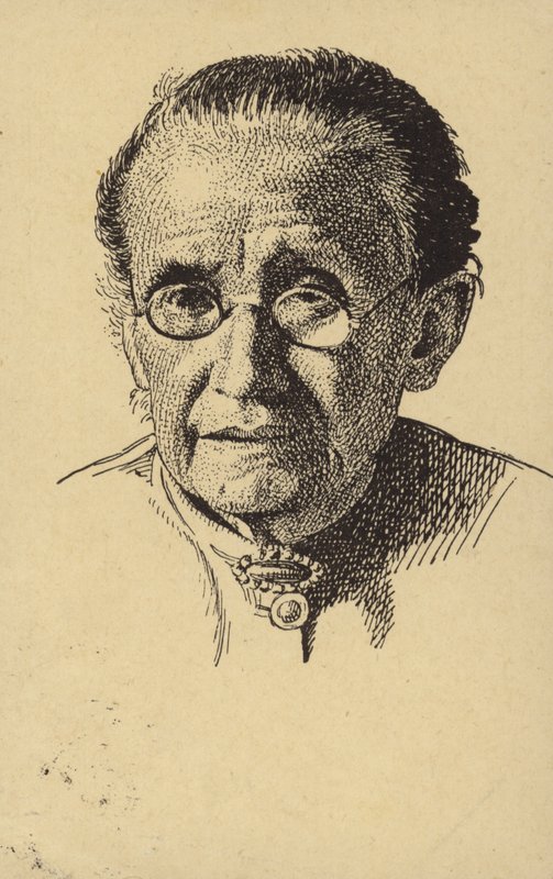 Eliska Krasnohorska (1847-1926), tjeckisk feministisk författare av Czech School