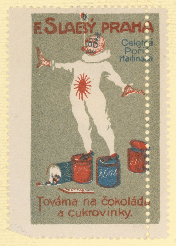 F Slaby choklad- och sockerkonfektyrfabrik, Prag av Czech School