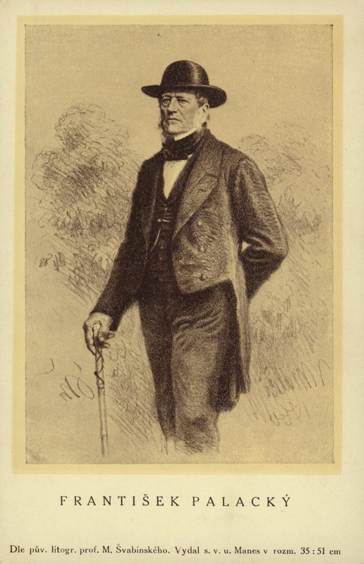 Frantisek Palacky (1798-1876), tjeckisk historiker och politiker av Czech School