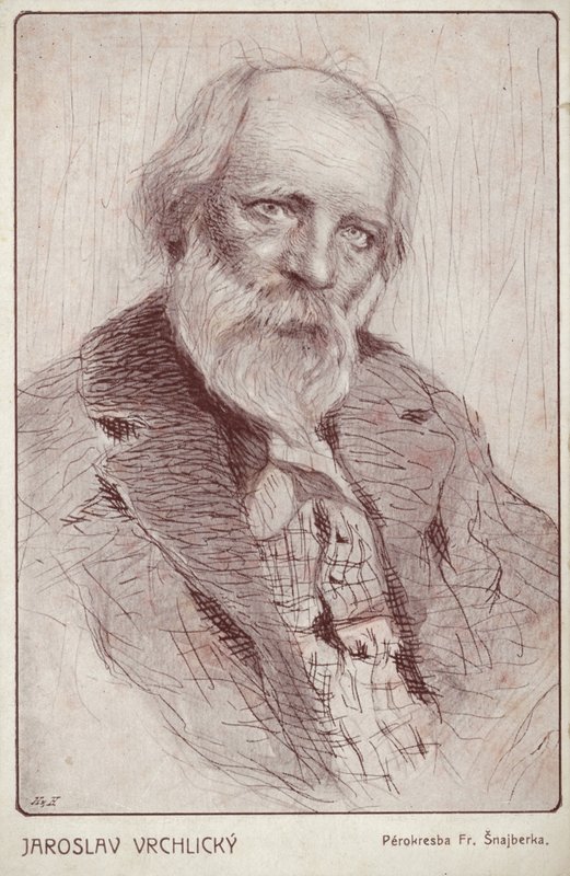 Jaroslav Vrchlicky (1853-1912), tjeckisk poet av Czech School
