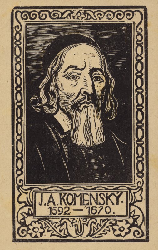 John Amos Comenius (1592-1670), tjeckisk lärare, pedagog och författare av Czech School
