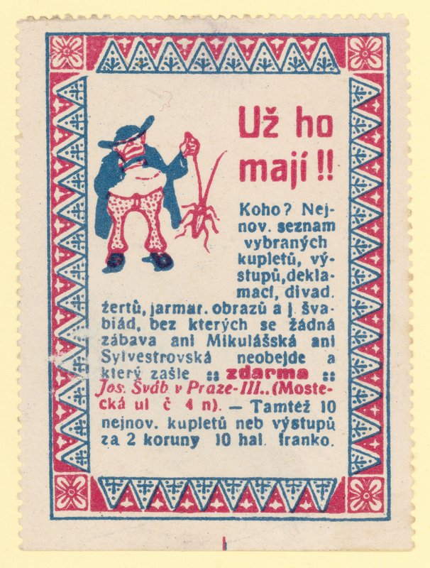 Man som håller en insekt av Czech School