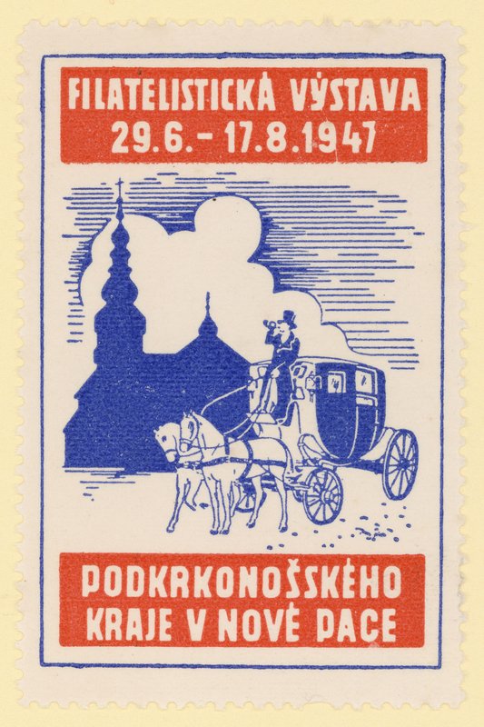 Filatelistisk utställning, Tjeckosolvakien, 1947 av Czech School