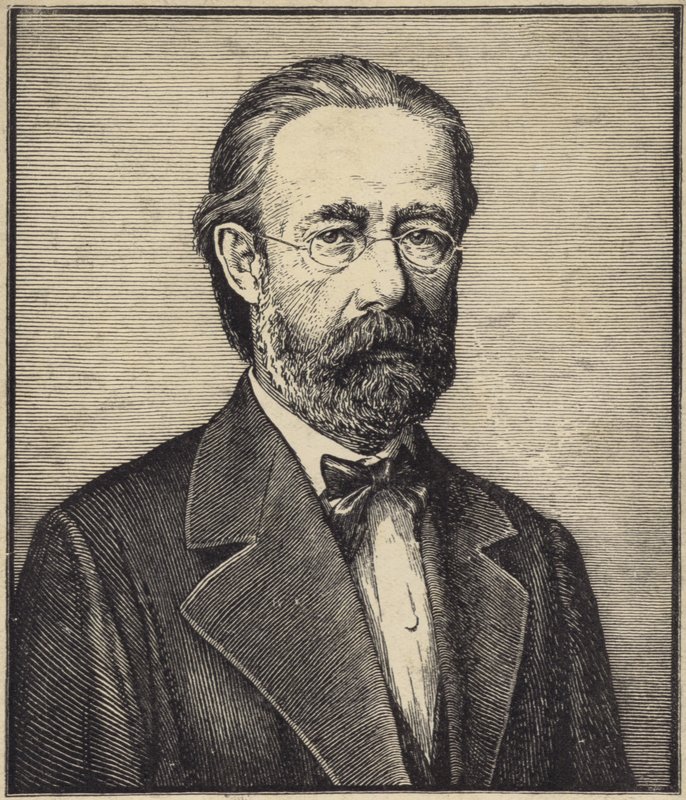 Porträtt av Bedrich Smetana av Czech School