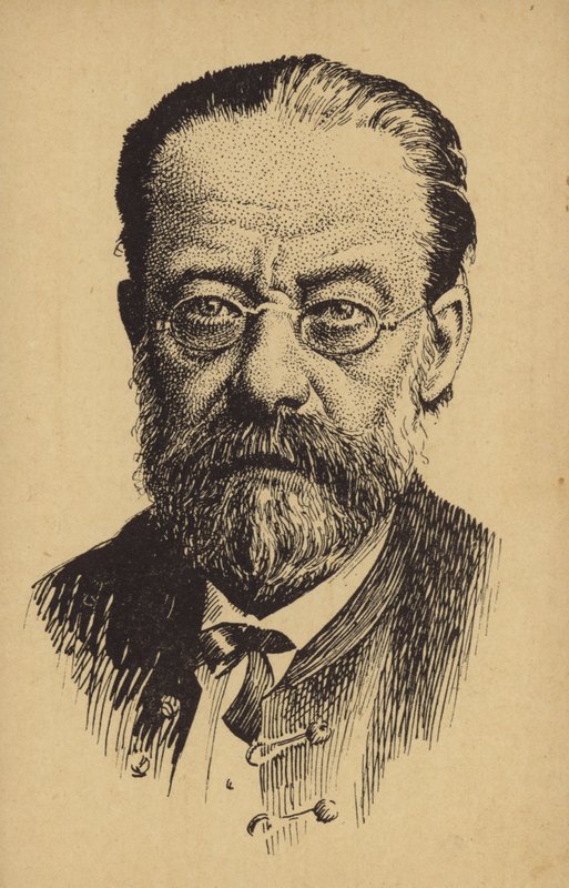 Porträtt av Bedrich Smetana av Czech School