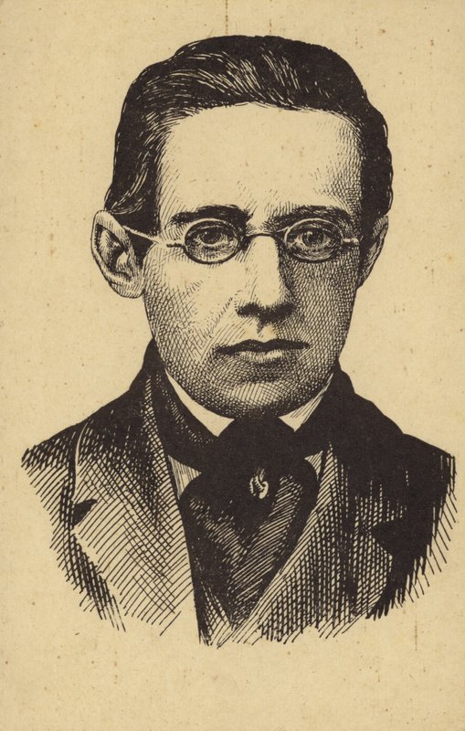 Porträtt av Bedrich Smetana av Czech School