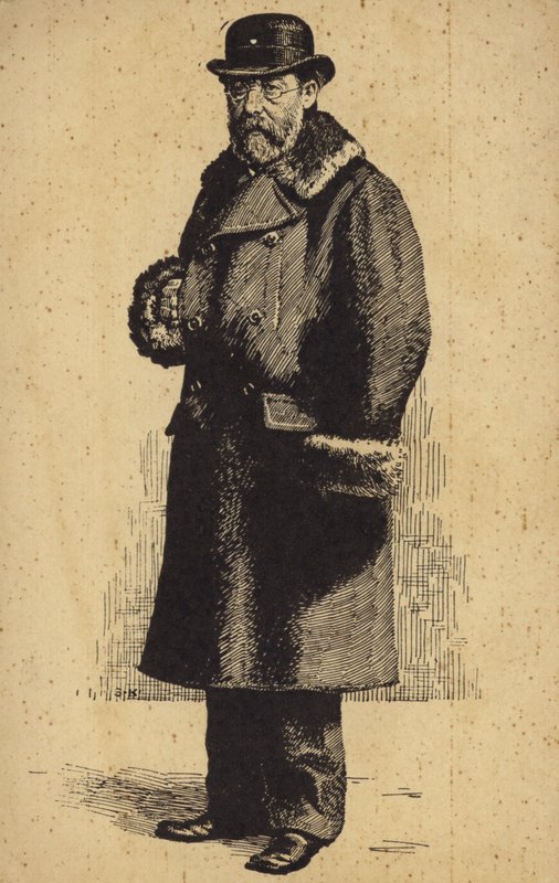 Porträtt av Bedrich Smetana av Czech School