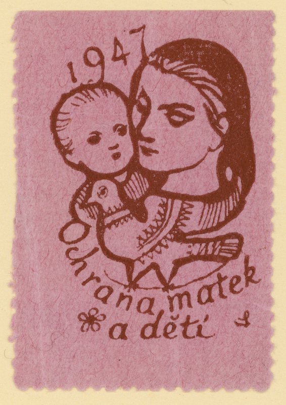 Skydd av mödrar och barn, 1947 av Czech School