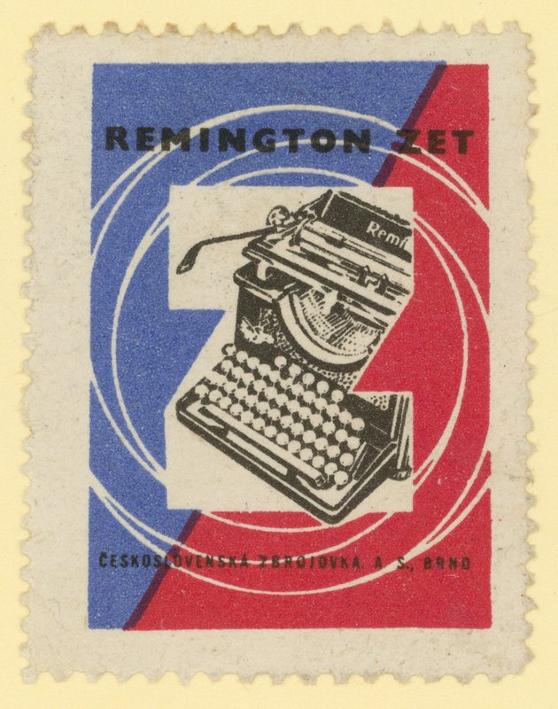 Remington skrivmaskiner av Czech School