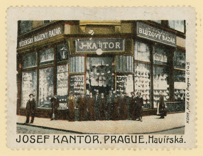 Butiksfront av Josef Kantor, Prag av Czech School