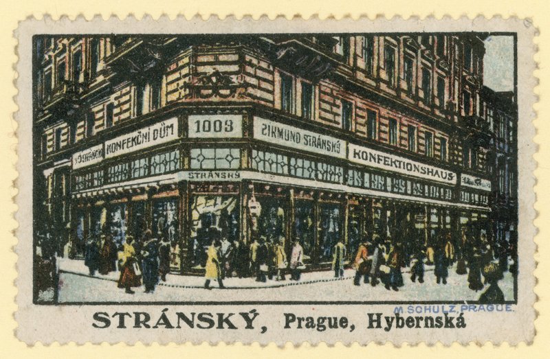 Stransky konditorer, Hybernska Street, Prag av Czech School