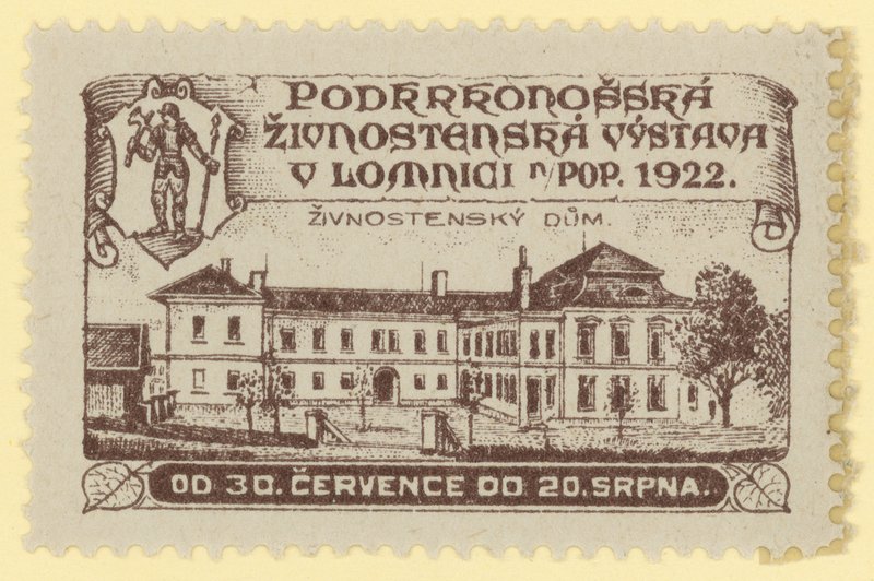 Handelsutställning, Lomnica., Tjeckoslovakien, 1922 av Czech School
