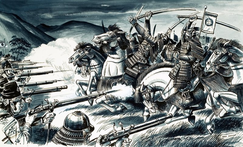 Slaget vid Nagashino år 1575 av Dan Escott