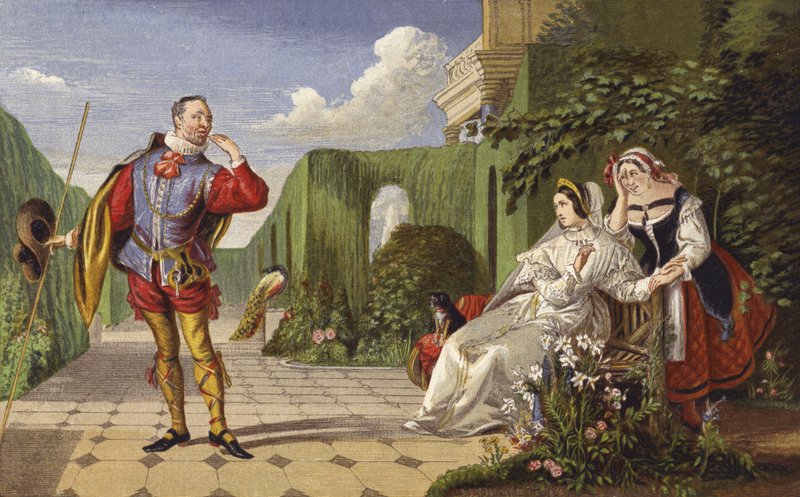 Malvolio och grevinnan av Daniel Maclise