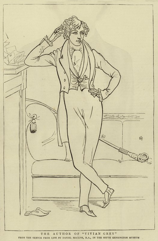 Författaren till Vivian Grey av Daniel Maclise
