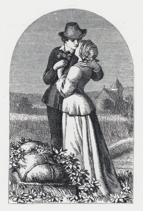 Illustration till Tennysons dikt, Prinsessan (gravyr) av Daniel (after) Maclise