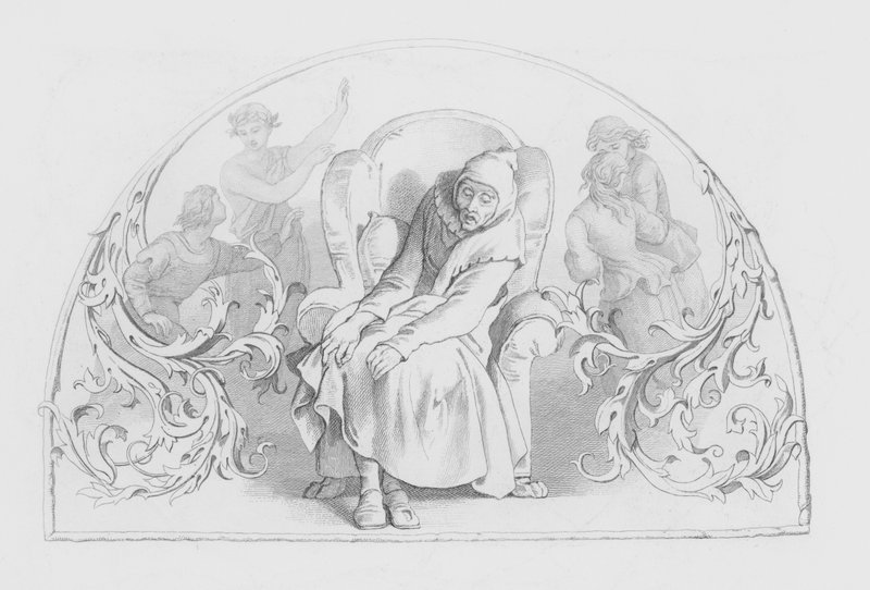 Shakespeare, Last Scene Of All (gravyr) av Daniel (after) Maclise