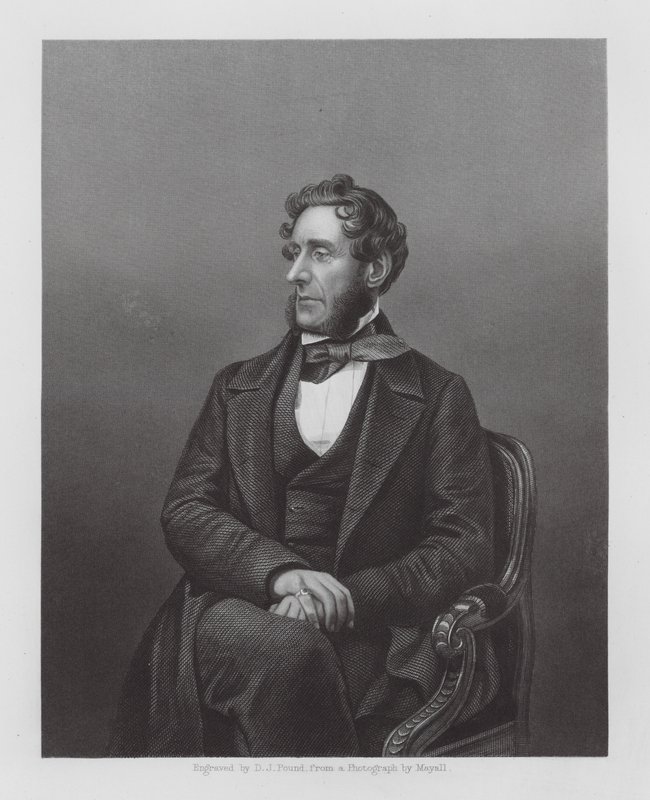 Anthony Ashley-Cooper, 7:e earl av Shaftesbury, engelsk politiker (gravyr) av Daniel John. Pound