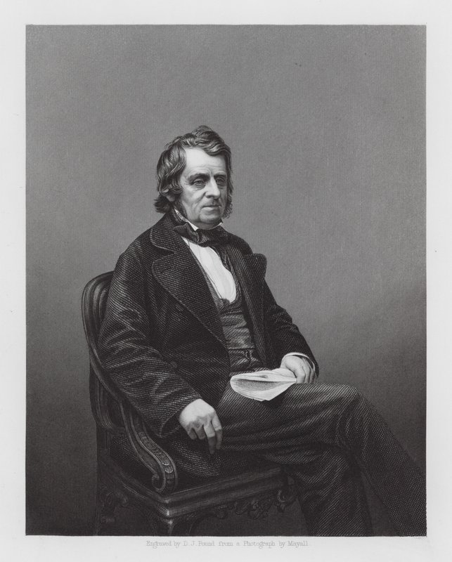 John Arthur Roebuck, brittisk politiker (gravyr) av Daniel John. Pound