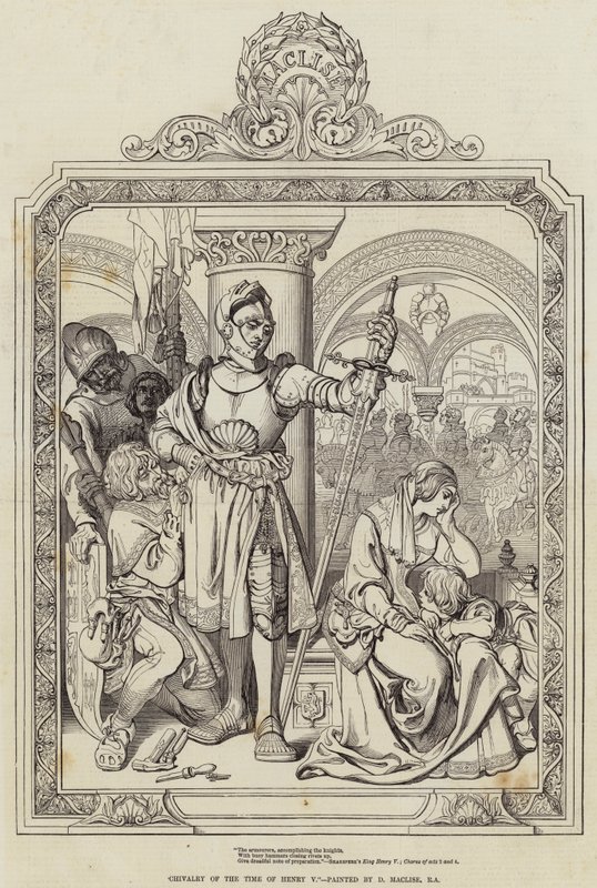 Riddarskapet av Henry Vs tid av Daniel Maclise
