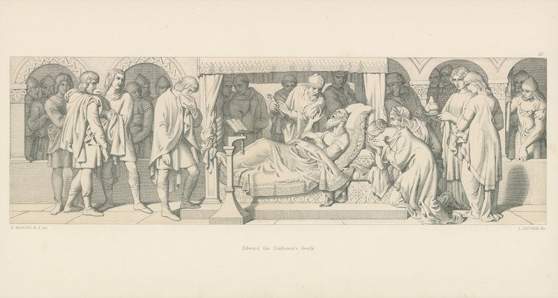 Edward Bekännarens död av Daniel Maclise