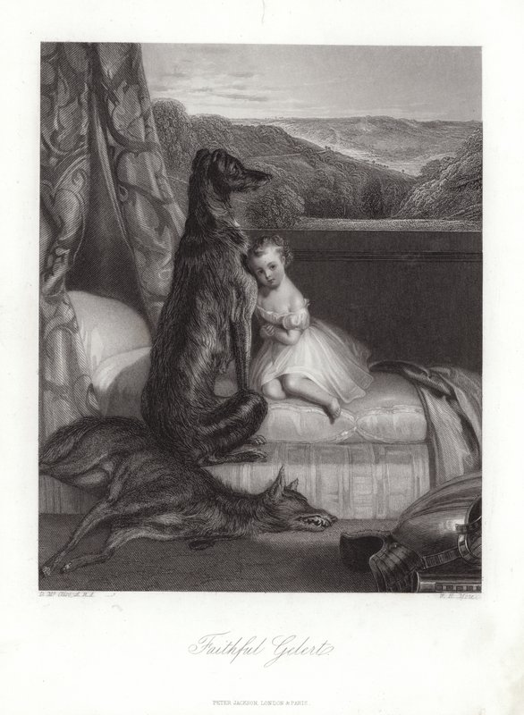 Trogen Gelert av Daniel Maclise