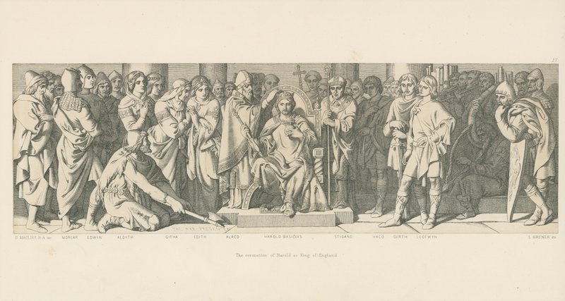 Kröningen av Harold som kung av England av Daniel Maclise