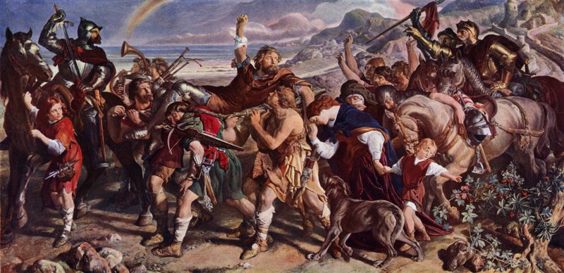 Earls of Desmond och Ormond av Daniel Maclise