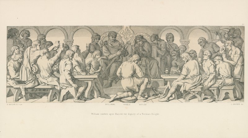 William overdrager Harold en normannisk riddersvendes værdighed av Daniel Maclise