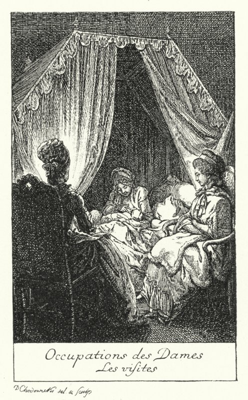 Pursuits of Ladies (gravyr) av Daniel Nikolaus (after) Chodowiecki
