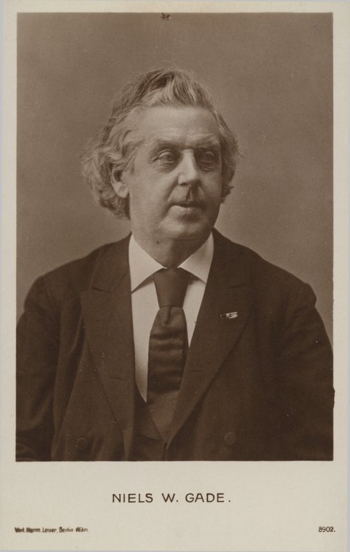 Niels Wilhelm Gade, dansk kompositör, dirigent, violinist, organist och lärare (1817-1890) av Danish Photographer