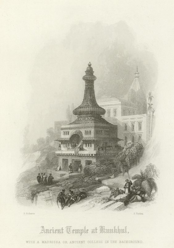 Forntida tempel i Kunkhul av David Roberts
