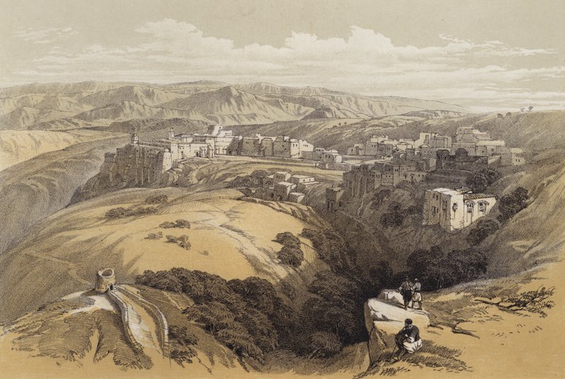 Betlehem (färg litho) av David (after) Roberts