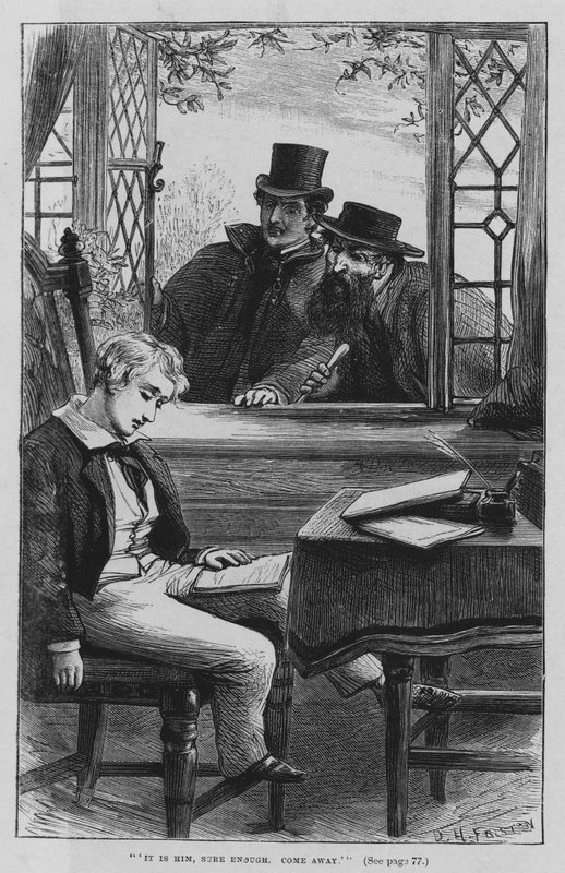 Illustration för Oliver Twist av Charles Dickens (gravyr) av David Henry Friston