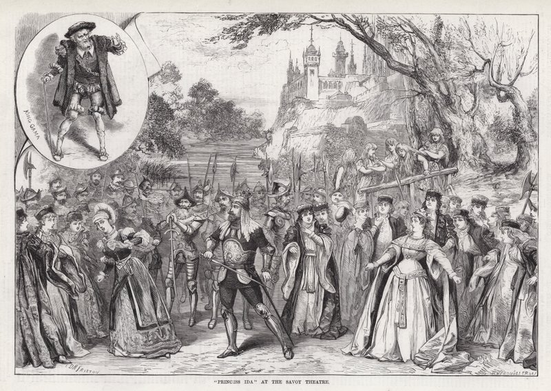 "Princess Ida" på Savoy Theatre (gravyr) av David Henry Friston
