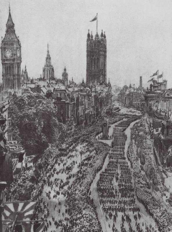 London: Cenotafium av David Muirhead (after) Bone