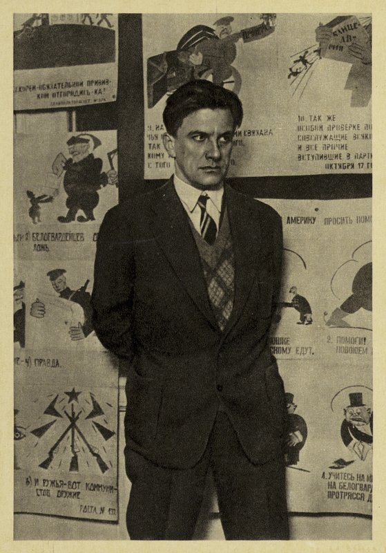 Vladimir Majakovskij, rysk konstnär av David Petrovich Shterenberg