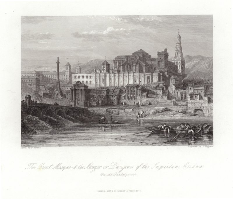Stora moskén och Alcazar av David Roberts