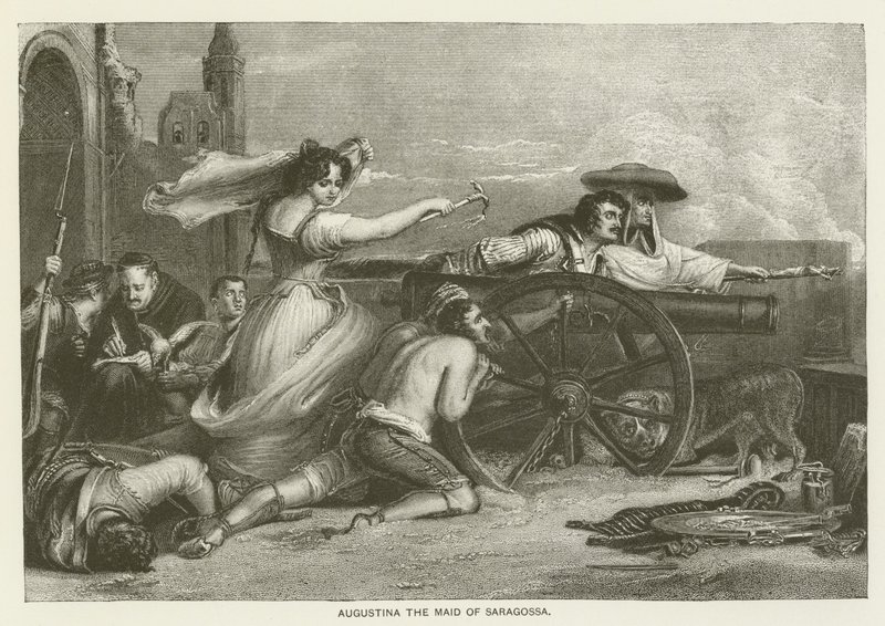 Augustina pigan i Zaragoza av David Wilkie