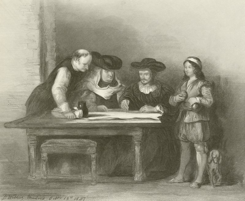 Columbus vid klostret La Rabida av David Wilkie