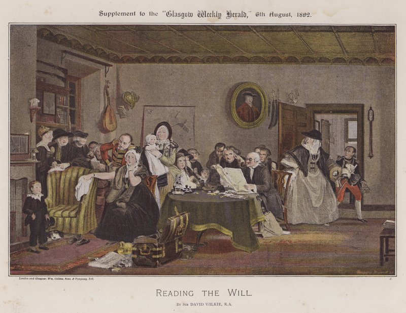 Läser The Will av David Wilkie